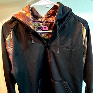 Huntworth Quarter Zip Camo Sweatshirt